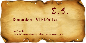 Domonkos Viktória névjegykártya