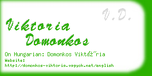 viktoria domonkos business card